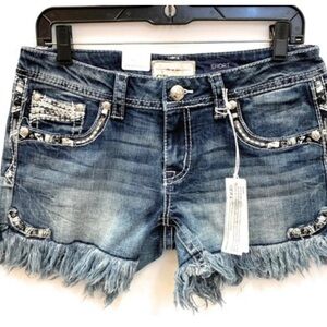 Grace Blue Denim Shorts